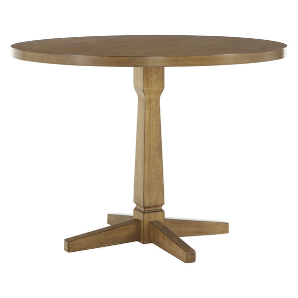 Anna Brown Round Two-Tone Dining Table, image 1